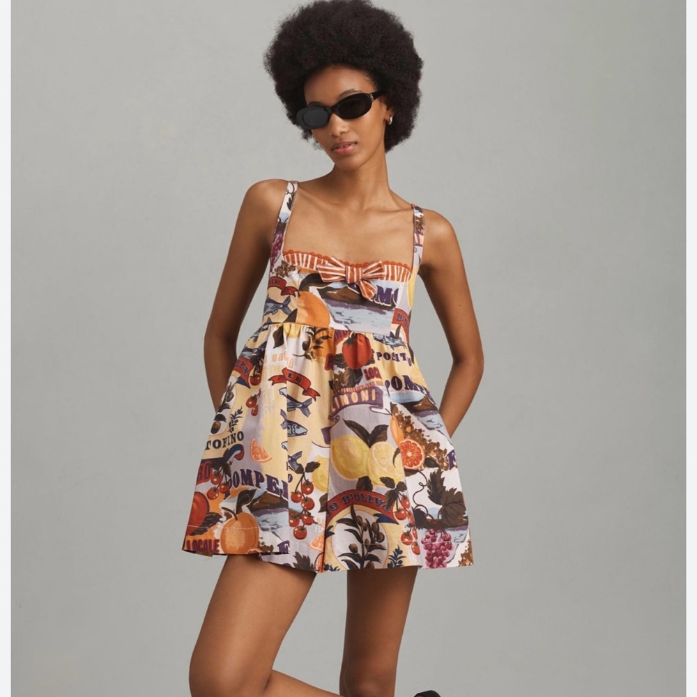 Anthropologie Mauve Bustier Romper size small SOLD OUT